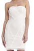 Slashed Frayed Bustier Dress
