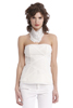 Slashed Frayed Bustier