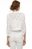 Abstract Lace Cropped Jacket