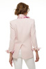 Crepe Blazer with Burnout Trim