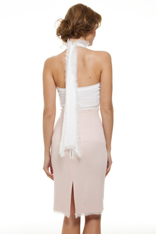 High Waisted Crepe Skirt