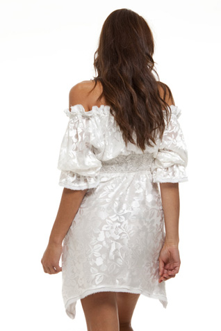 Off Shoulder Peasant Dress