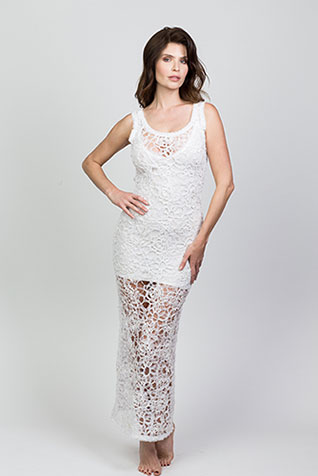 Long Ribbon Tank Dress