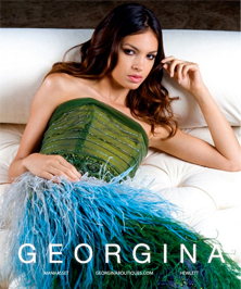 Georgina Feather Cocktail Dress