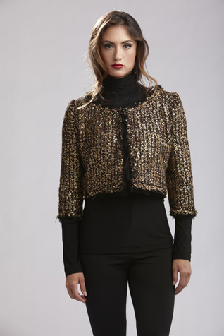 24K Tweed Crop Jacket