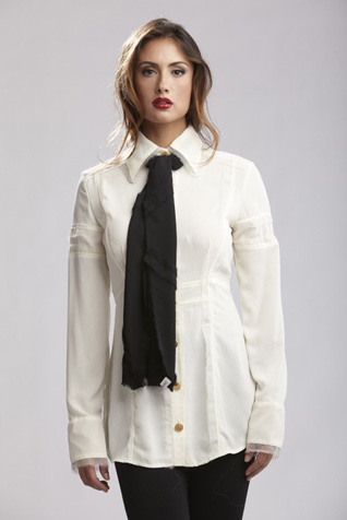 Georgette Frayed Scarf