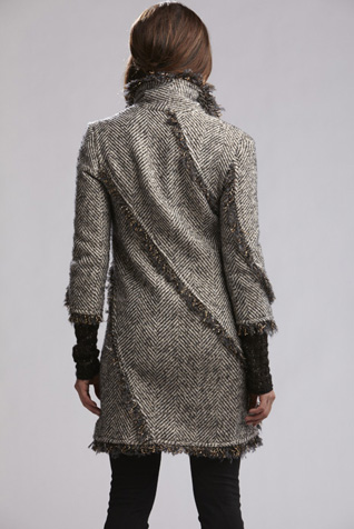 Metallic Tweed Coat