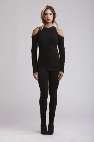 Open Shoulder Jersey Tee