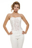 Abstract Lace Bustier