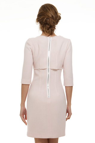 Couture Crepe Dress with Bow