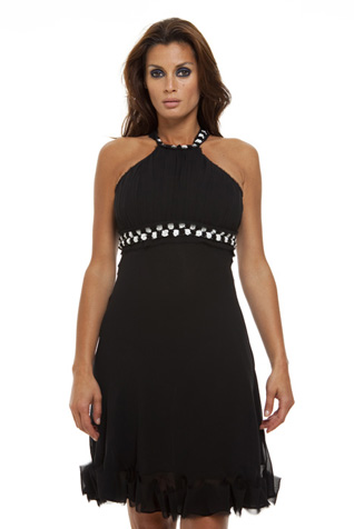 Paete Flower Chiffon Dress