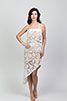 Ivory Strapless Asymmetric Sundress