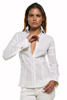 Eyelet Patchwork Shirt Jacket