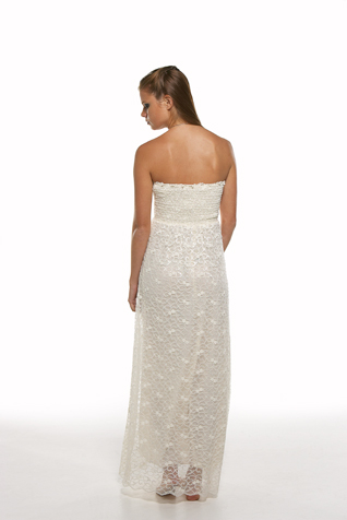 Lace Tube Maxi Dress