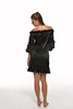 Off Shoulder Balloon Sleeve Dress