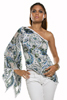 One Shoulder Angel Sleeve Blouse