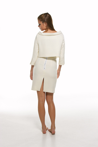 Portrait Collared Crop Jacket