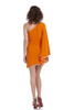 One Shoulder Jersey Angel Sleeve Dress