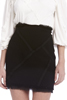 Slashed Frayed High Waisted Mini