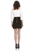 Slashed Frayed Off Shoulder Jersey Tee