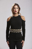 Gold Beaded Stretch Belt