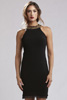 Jersey Dress with Neck Trim