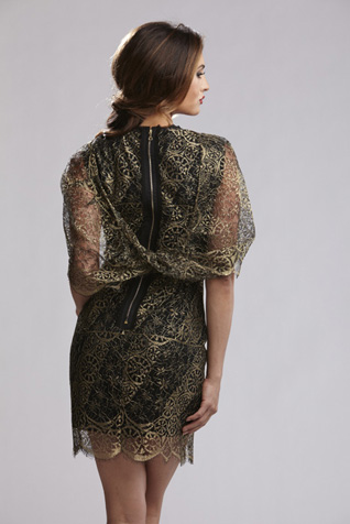 Lace Dress with Shawl