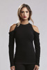 Open Shoulder Jersey Tee