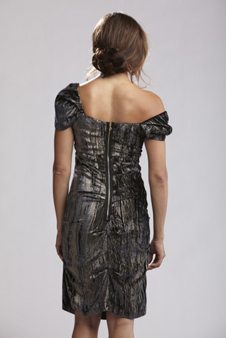 Velvet Pleated Dress