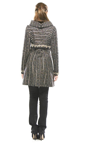 Fringed Boucle Duster