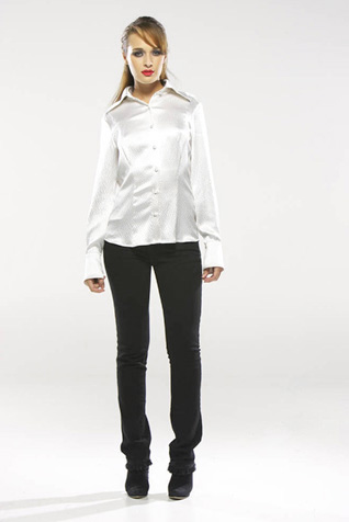 Hammered Satin Blouse