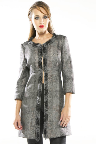Wool Check Duster
