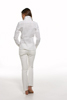 Eyelet Patchwork Shirt Jacket