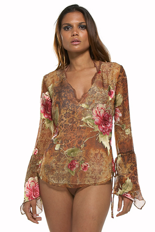 Handkerchief Sleeve Top