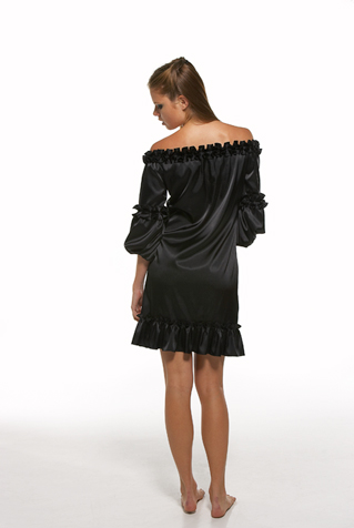 Off Shoulder Balloon Sleeve Dress