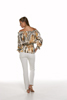 Off Shoulder Silk Peasant Top
