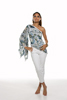 One Shoulder Angel Sleeve Blouse