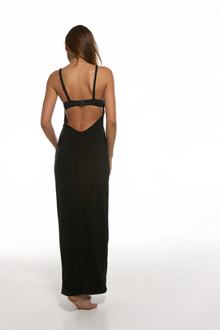 Pearl Bustier Jersey Gown