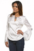 Silk Handkerchief Sleeve Blouse