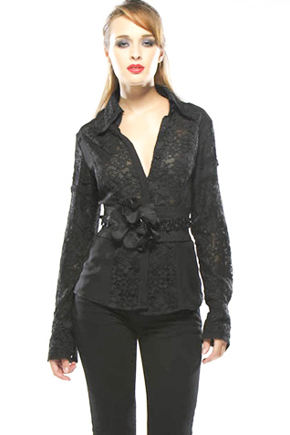 Lace Patchwork Blouse